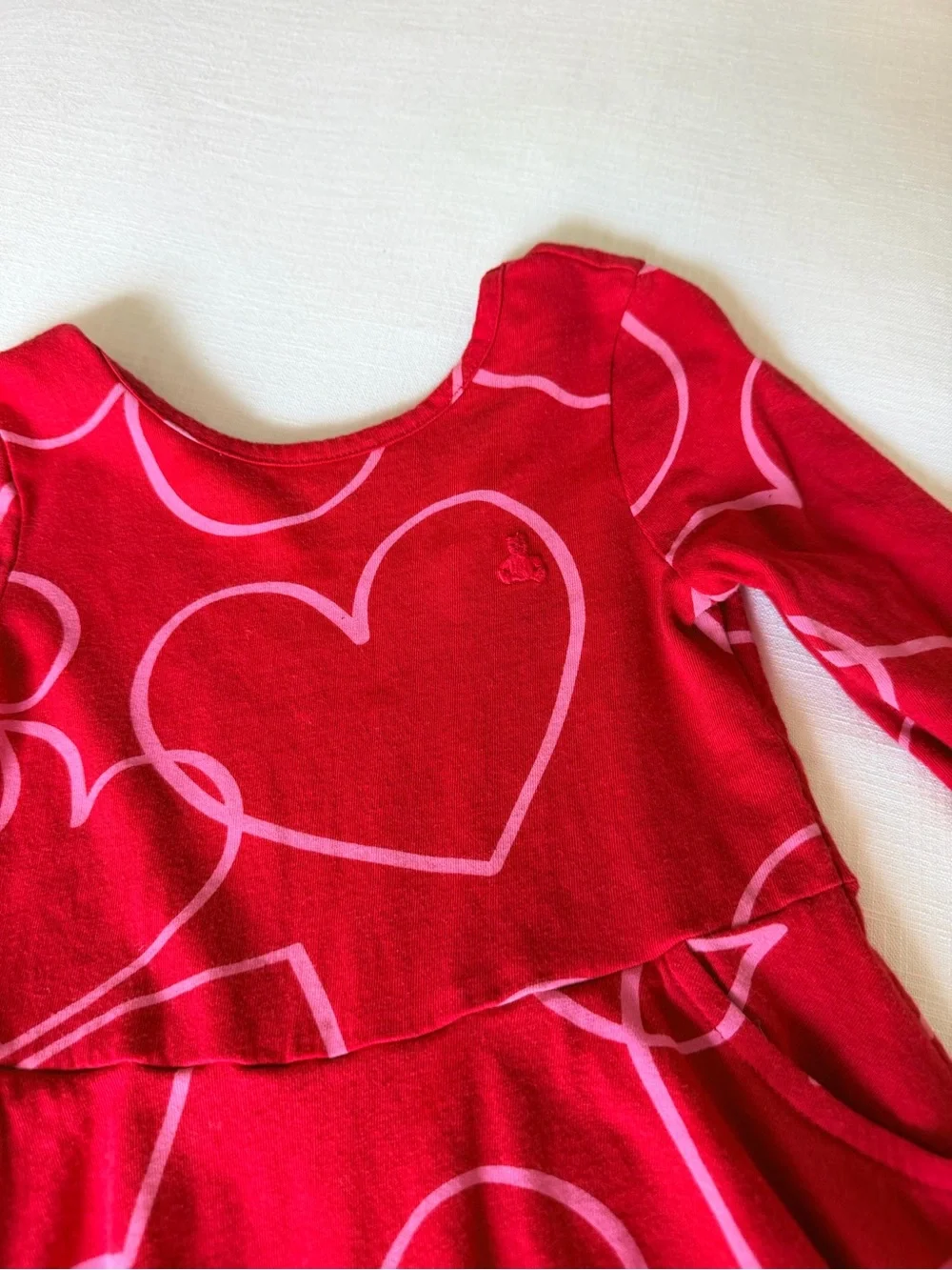 GAP Toddler Twirl Skater dress Hearts on red with pockets size 5T